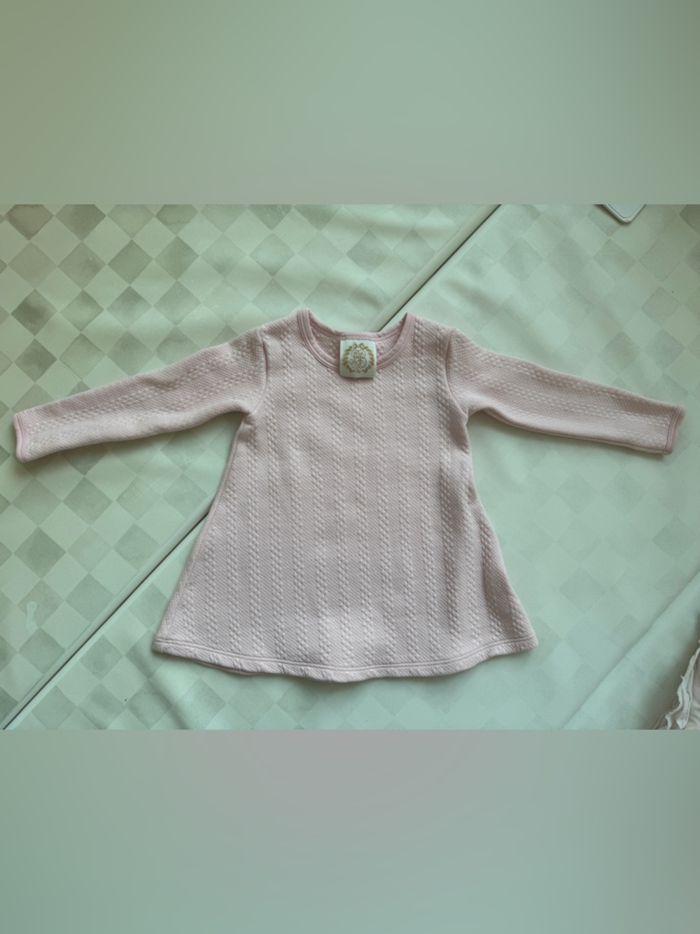 The Beaufort Bonnet Company Pale Pink Knit Dress